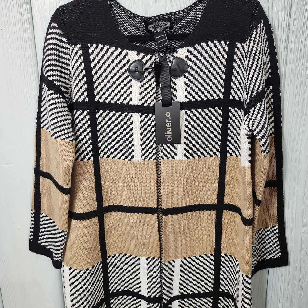 Oliver Plaid Knit Sweater